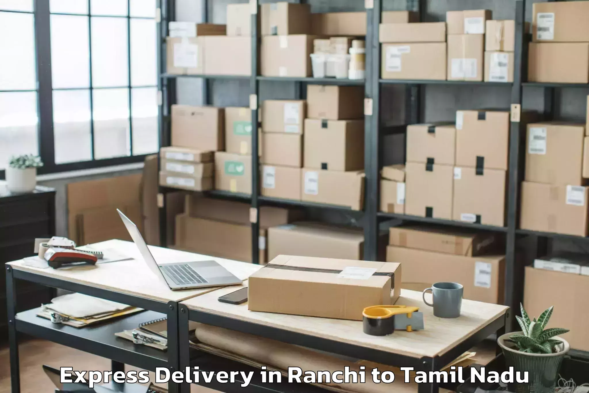 Book Your Ranchi to St Thomas Mount Express Delivery Today